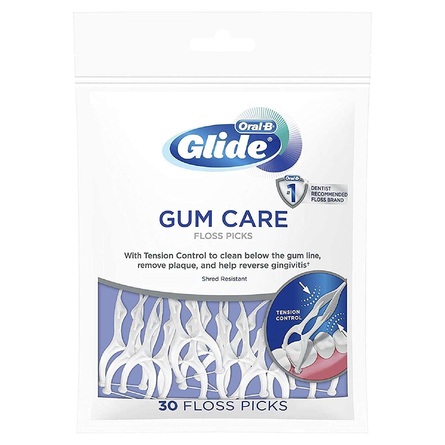 Glide Pro-Health Advanced Floss Picks 30 Ea (Pack of 5)-New