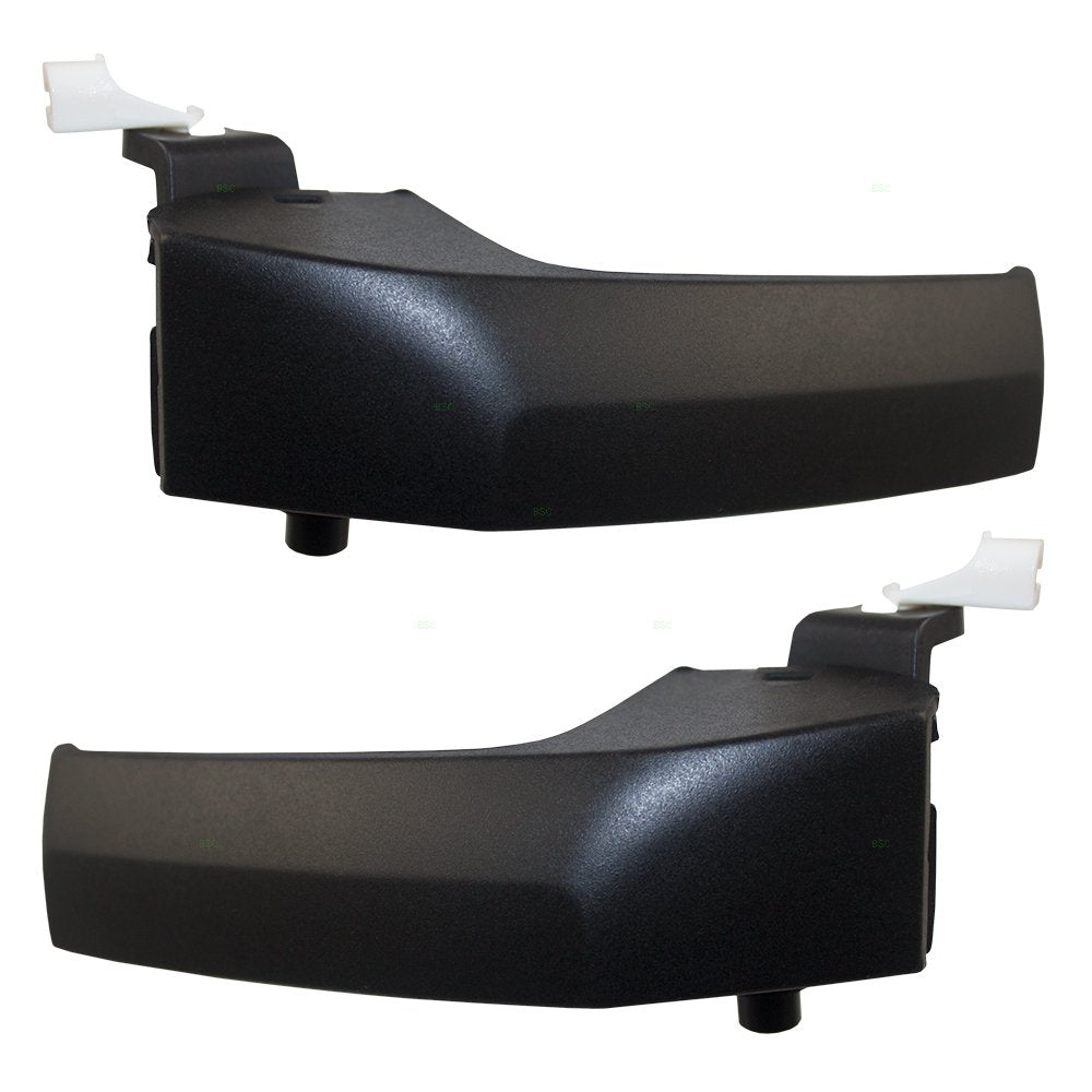 Autoandart Brock Replacement Pair Set Inside Interior Front Black Textured Door Handles Compatible With & Pickup Truck 68044819A