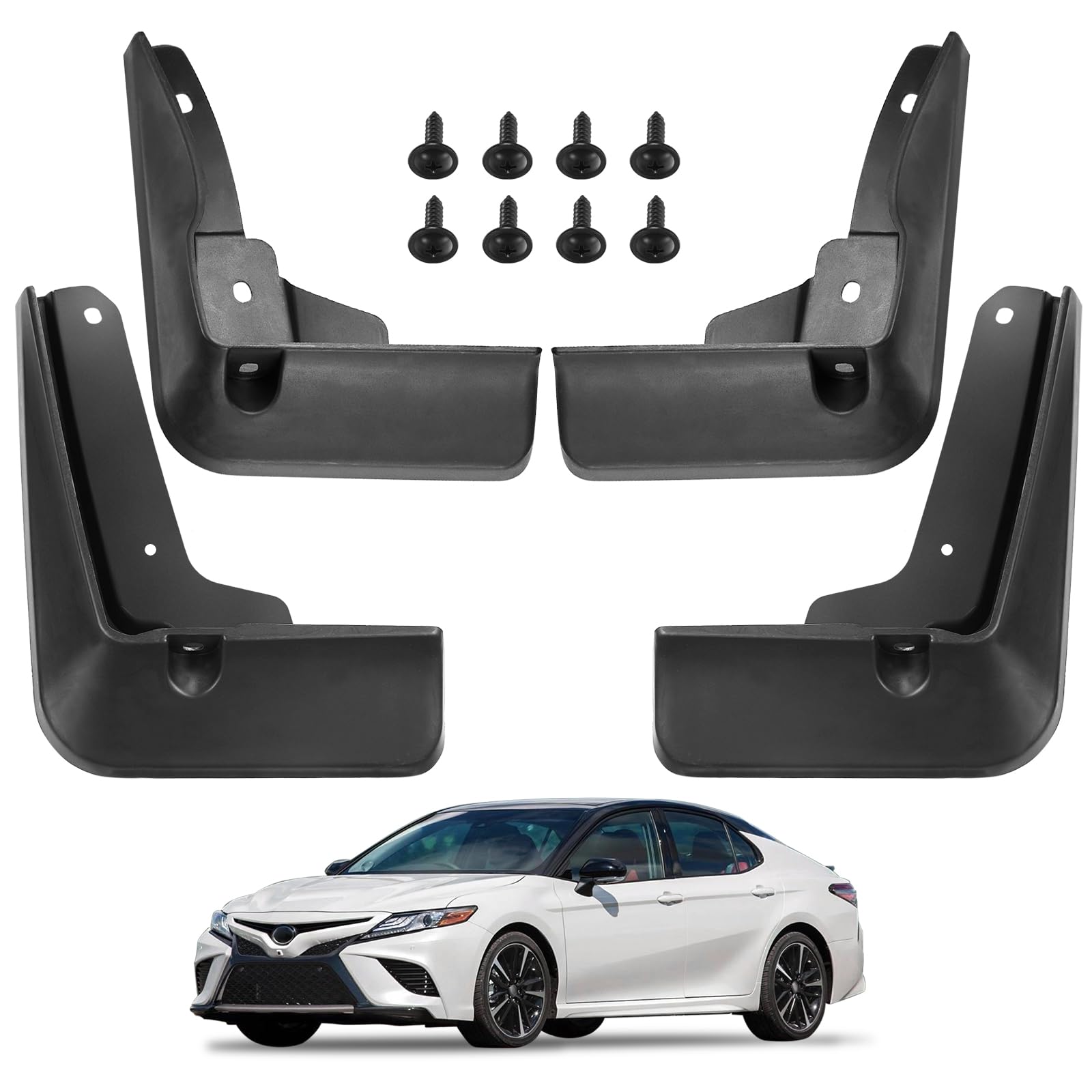 BDFHYK Mud Flaps Splash Guards 4PCS Front & Rear Side Mud Guards Compatible with Toyota Camry SE XSE 2018-2022