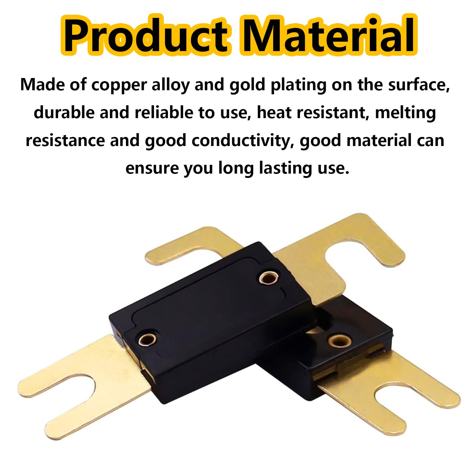 Smseace 6Pcs 400A Gold Plated Anl Fuse Protect Controller Used For Inverters And Car Audio And Other High Current Applications Anl-400A