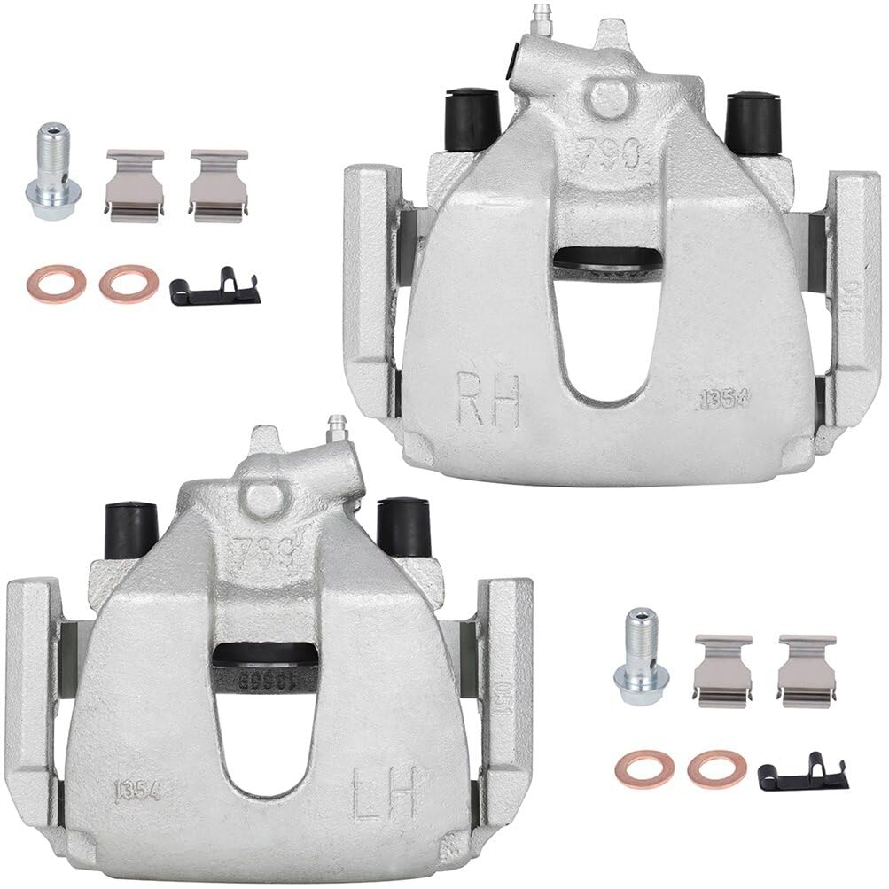 cciyu Front Left + Right Brake Calipers With Bracket 18B4948 18B4949 For Ford 2004-2007 (2PCS)
