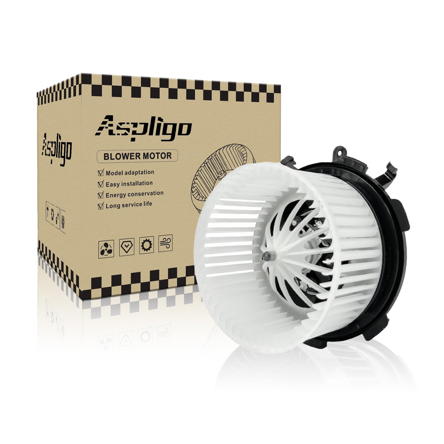 Aspligo Front 700319 Ac Heater Blower Motor Fit For Mercedes-Benz Sprinter 2500 3500 Sprinter 2010-2018, 3500Xd 2018, For Dodge