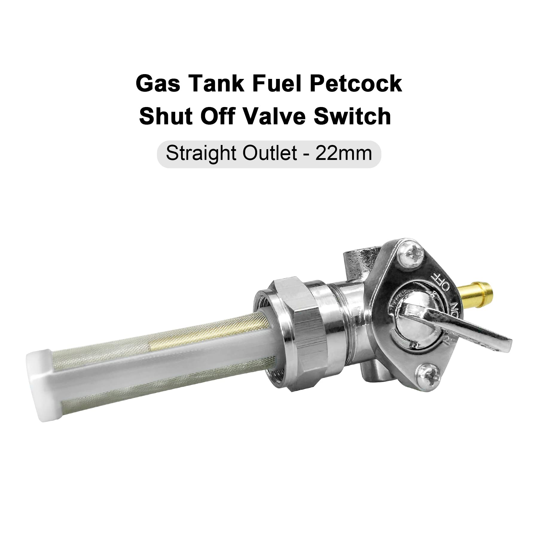 Fuel Petcock Valve Switch Fit For Harley Sportster Big Twin And Custom Tanks 1975-2006 Replace 62168-81 62167-81 62163-75 011401 Gas Tank Fuel Petcock Shut Off Valve Switch