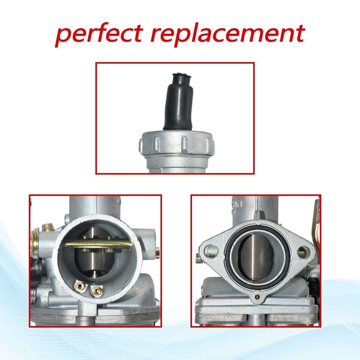 JDLLONG TRX250EX Carburetor for Honda Sportrax 250 EX TRX250EX 2001 2002 2003 2004 2005 ATV Carb with Throttle Cable & Fuel Petc