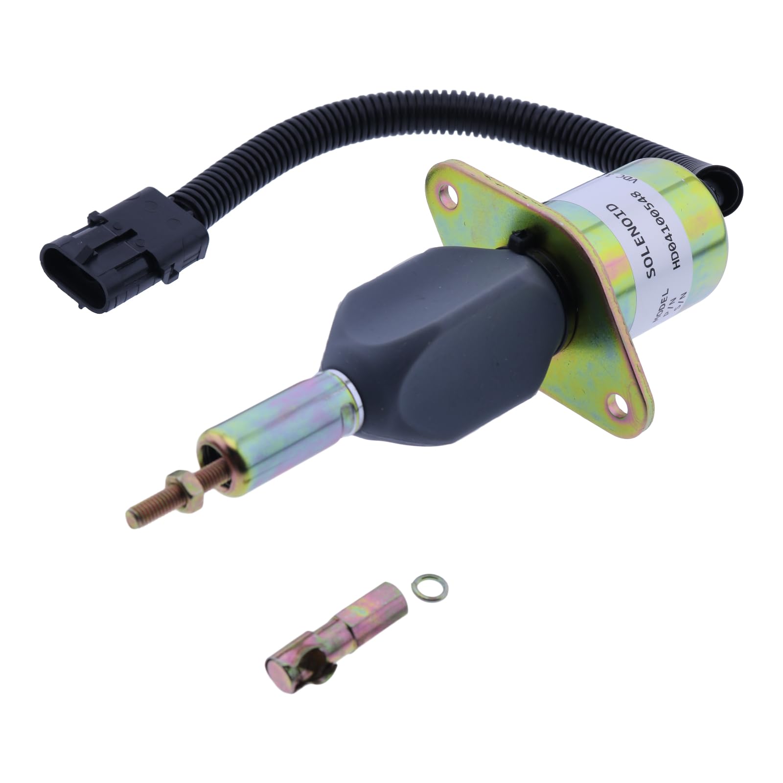 HOLDWELL Fuel Shutoff Solenoid J928160 compatible with Case IH 7110 7120 7130 7140 7150 7210 7220 7230 7240 7250 9310 9330