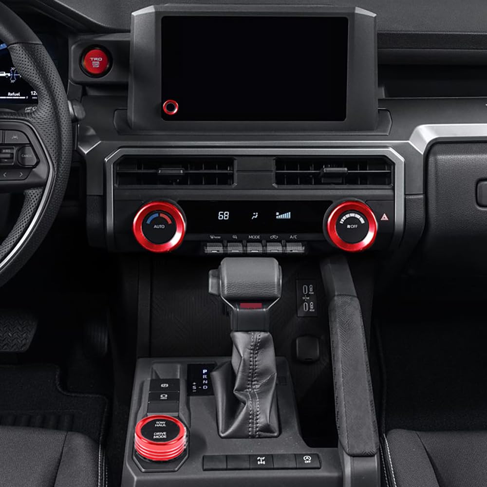 Kujooy For Toyota Tacoma 2024 2025 Sr Sr5, For 4Runner Sr Sr5 2025 W/8'' Display Interior Accessories Ac Center Consoles Control