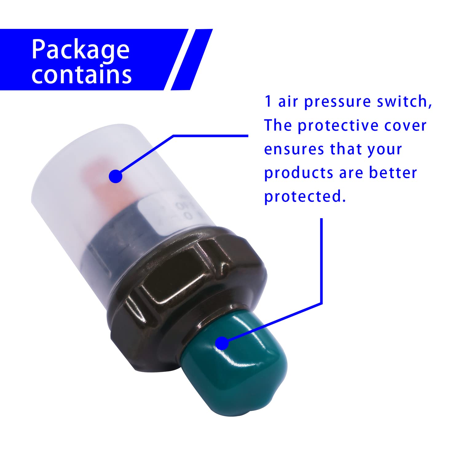 Mankk Air Pressure Switch 70-100 Psi Thread 1/4'' Npt 24V 12V Dc Air Compressor Pressure Switch For Air Horn Train 70-100-1/4''