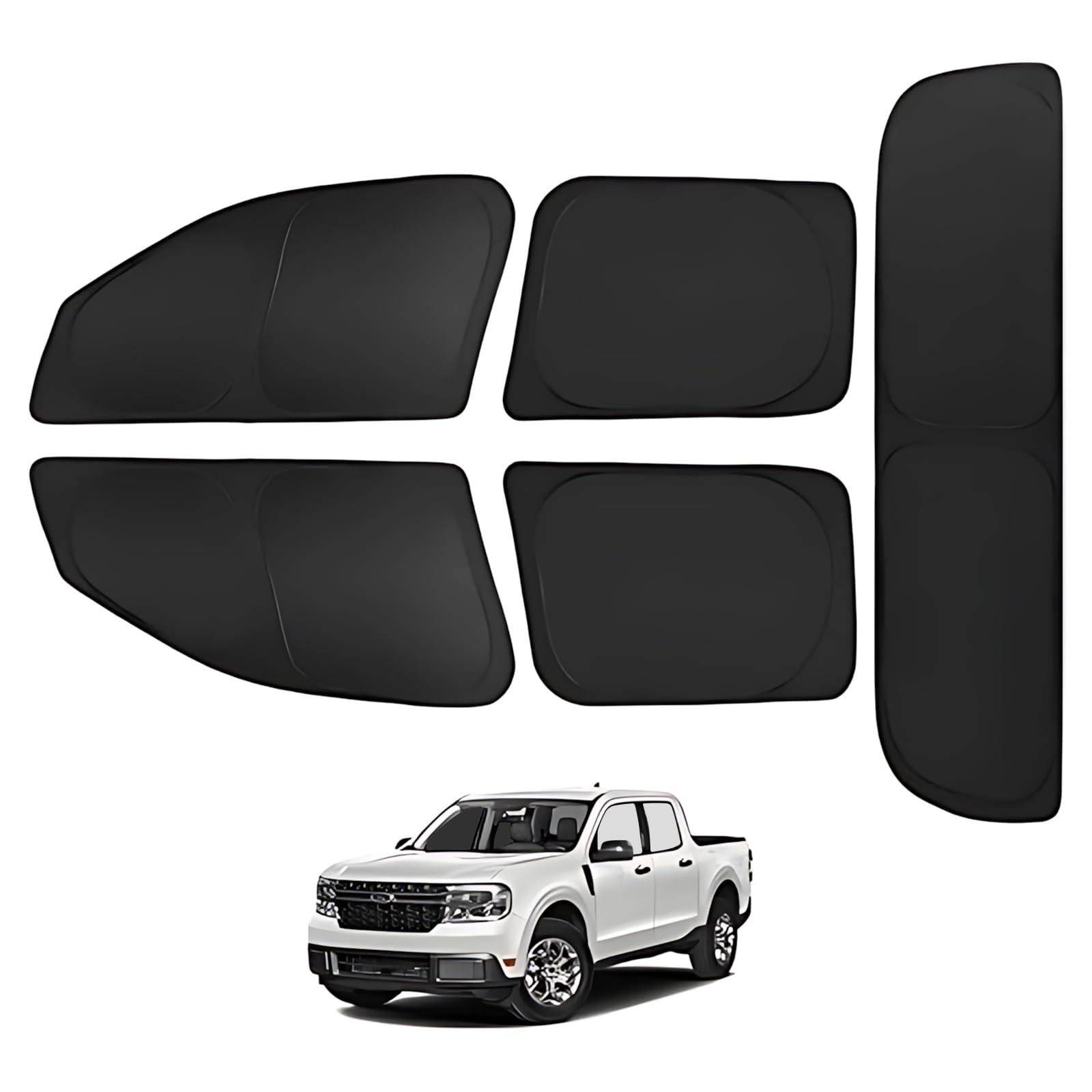 Proadsy 2025 Upgrade Window Sun Shade For Ford Maverick 2021-2024 2025 Side Rear Window For Baby/Camping Uv Rays And Privacy Pro