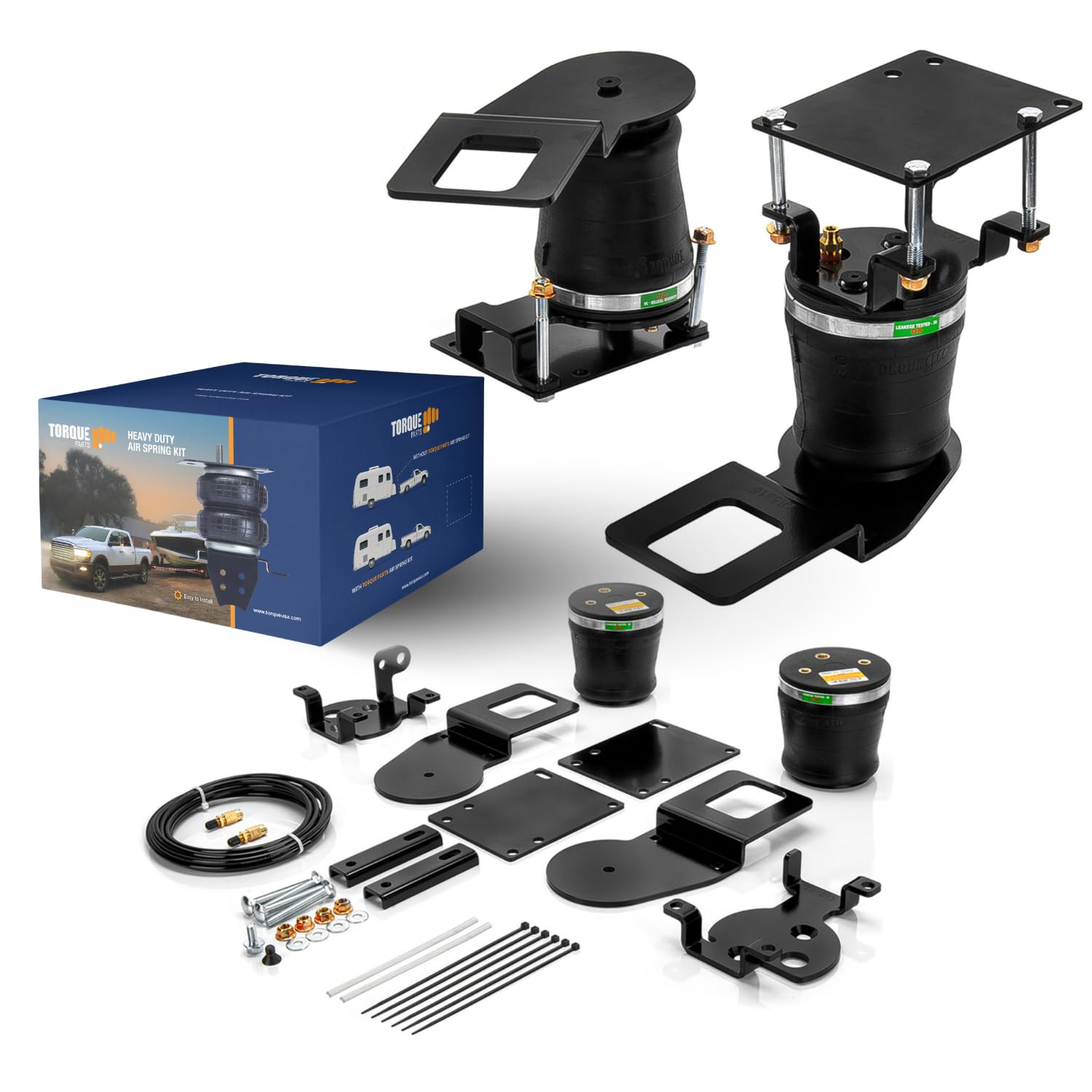 Torque Airbag Air Bag Suspension Kit For 2015-2022 Chevrolet Chevy Colorado And Gmc Canyon (Not Zr2) 2Wd 4Wd Rear Bag Spring Towing (Replaces Firestone Ride Rite 2587) (Tr2587)