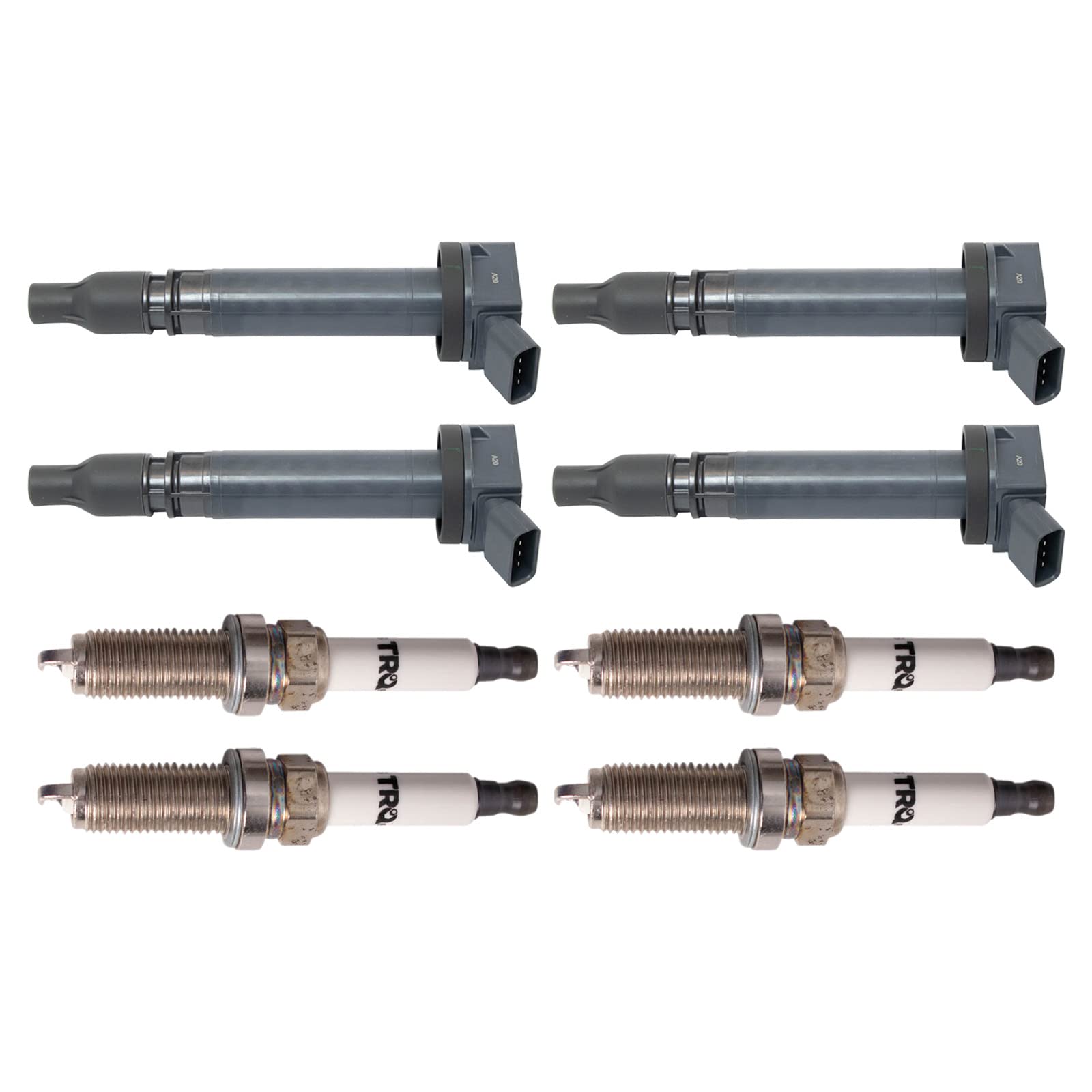 Trq Ignition Kit Ignition Coil Spark Plugs Compatible With 2012-2015 Scion Iq