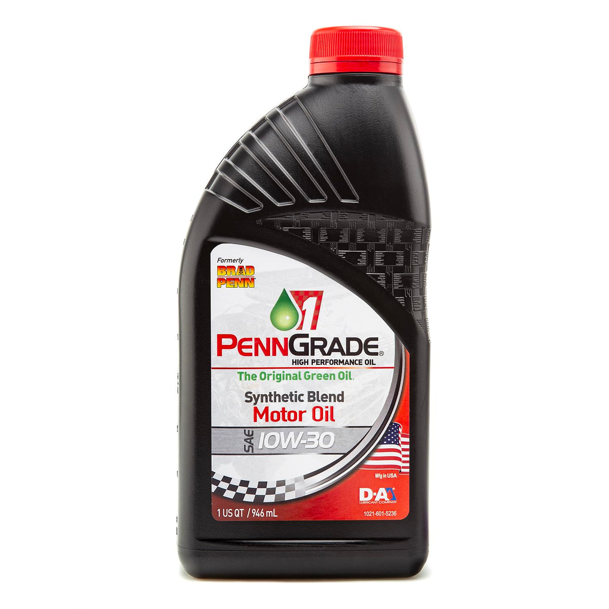 Penn Grade 1, 71506, Synthetic Blend High Performance Oil Sae 10W-30, 1 Quart