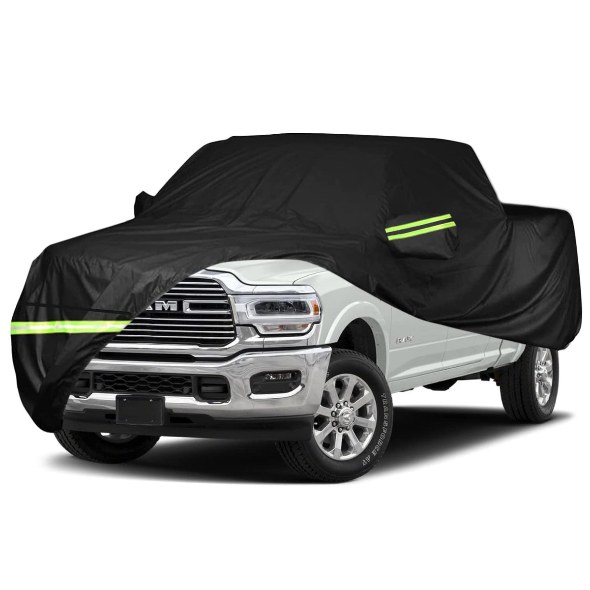 ULROLIT Waterproof Car Cover for 1998-2022 Dodge Ram 1500 Crew Cab 5.5 ft Short Bed Truck Cover, All Weather Windproof PEVA Car 