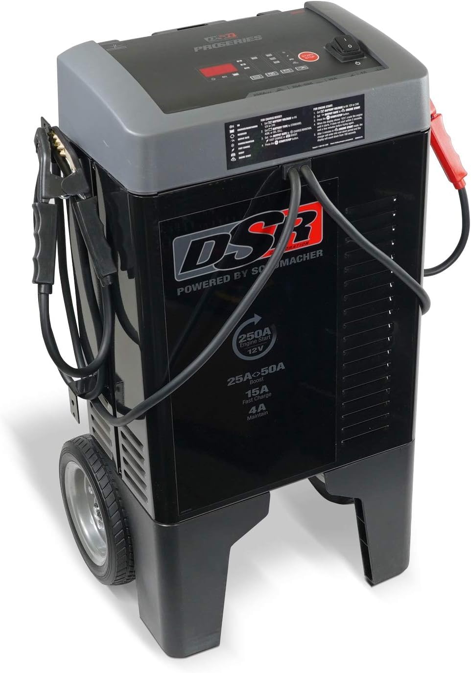 Schumacher Electric Dsr121 Proseries Car Battery Charger - 250 Peak Amps - 12V Battery Charger - Fully Automatic Battery Maintai