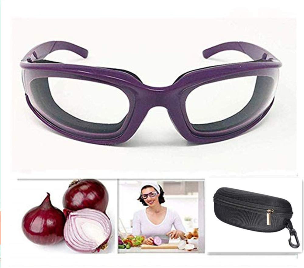 Shenghang Onion Goggles Tear Free Saftey Glasses For Kitchen?Anti-Tear, Dustproof, Anti-Fog, Windproof? (Purple)