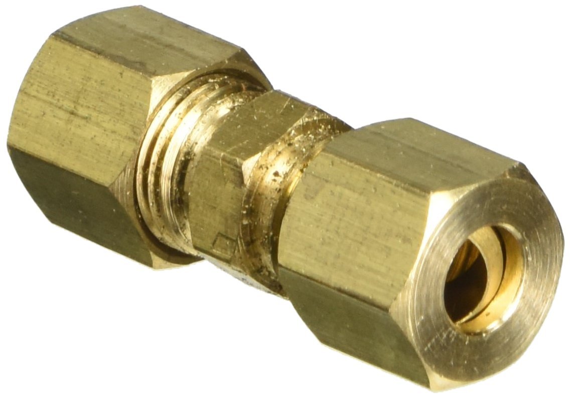 Ags Automotive Solutions Brass Compression Union, 1/4, 1/Card