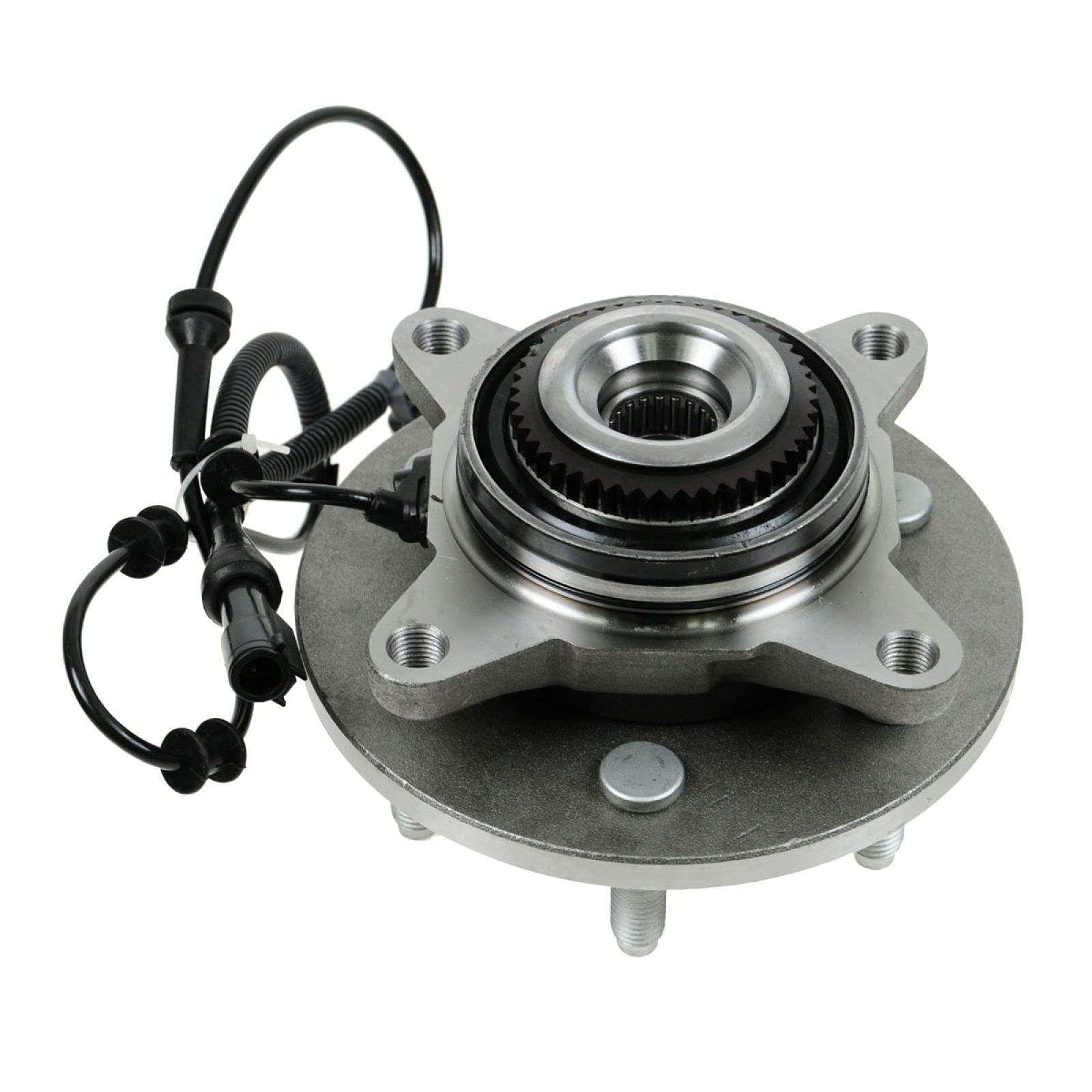 Trq Front Wheel Bearing & Hub Assembly 4Wd With Abs Sensor Compatible With 2004-2005 Ford F-150 2004 F-150 Heritage