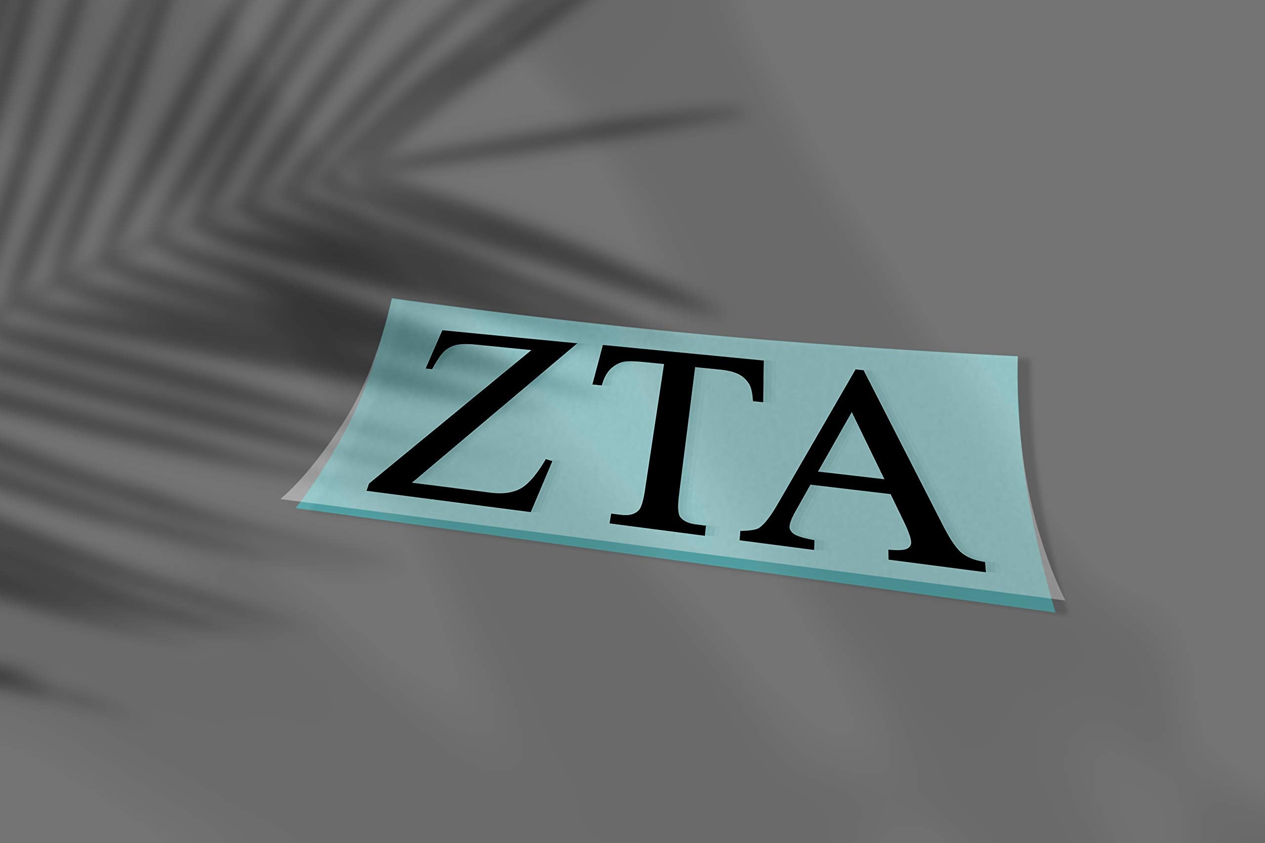 Pro-Graphx Zeta Tau Alpha Greek Sorority Sticker Decal, 2.5 Inches Tall, Black