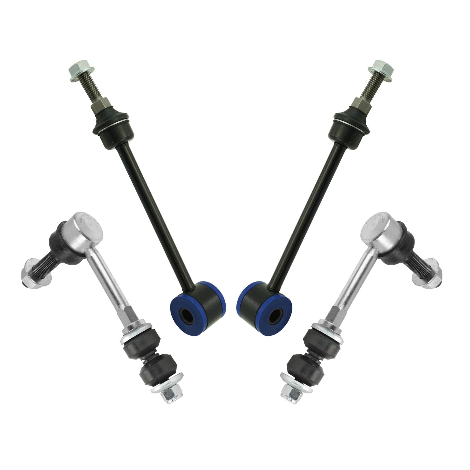 Trq Sway Bar Stabilizer Link Set Front & Rear Compatible With 06-07 Ram 1500 06 Ram 3500