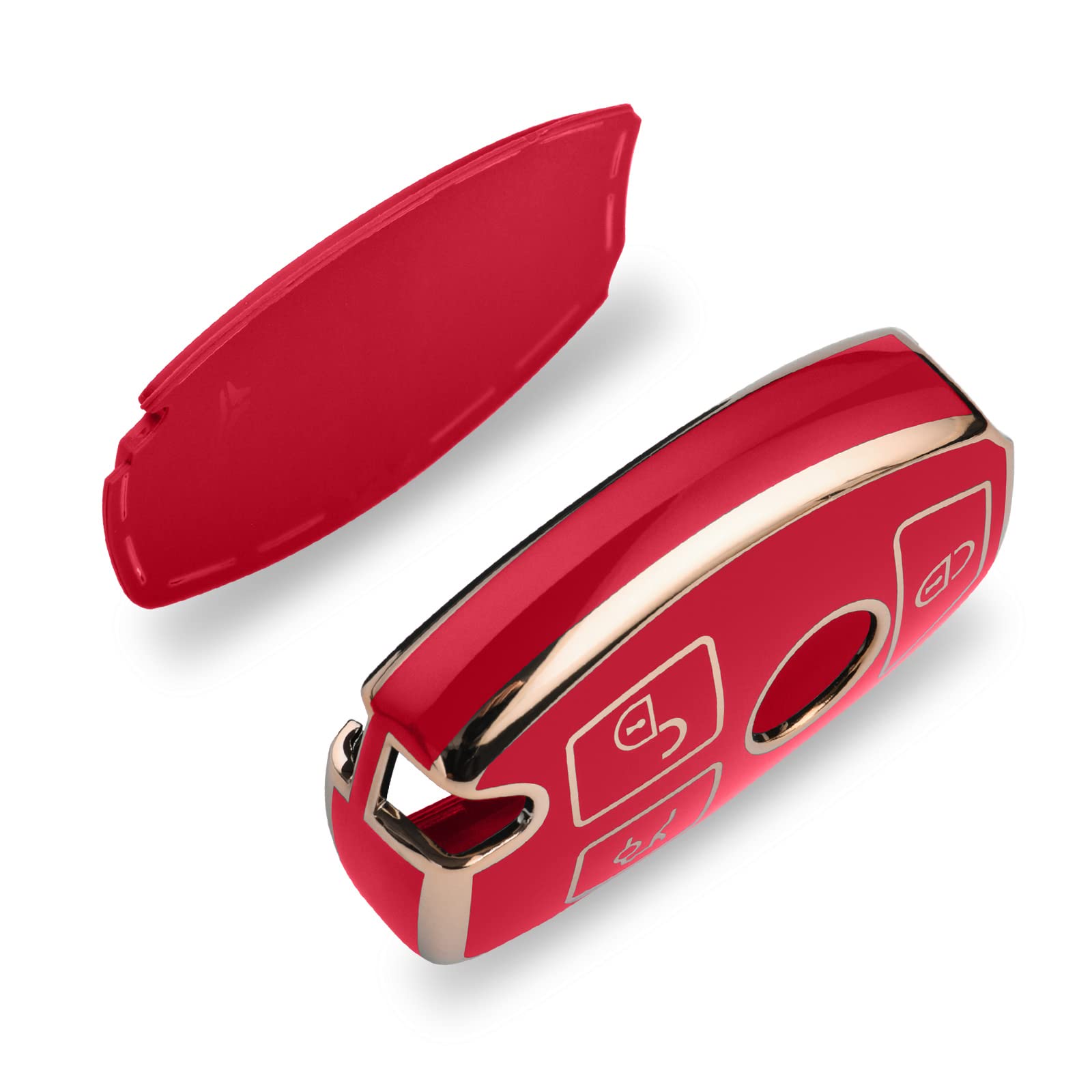 Elohei For Mercedes Benz Key Fob Cover, Premium Soft Tpu Stripes Key Case Cover Compatible With Mercedes Benz C E S M Cls Clk G