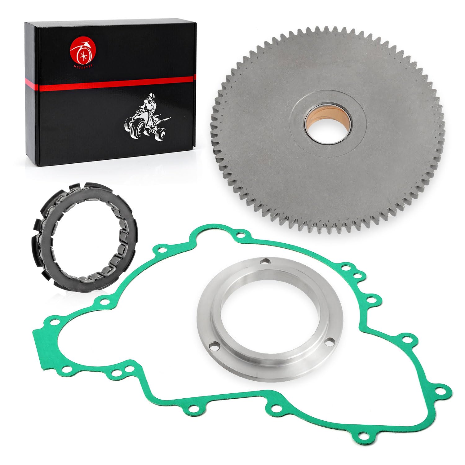 Starter Clutch kit One Way Bearing Idler Gear 76T W/Gasket For Polaris RZR Ranger General XP 4 S Pro Turbo Trail 900 1000 2015-2