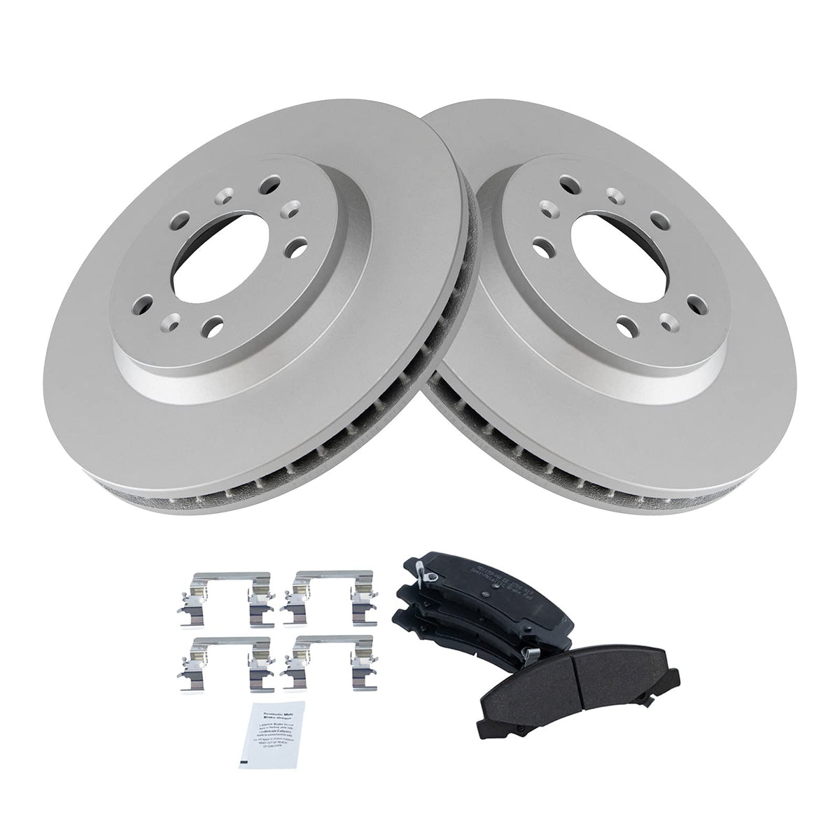 Trq Front Metallic Brake Pads & G-Coated Rotor Kit For Buick Cadillac Chevy New