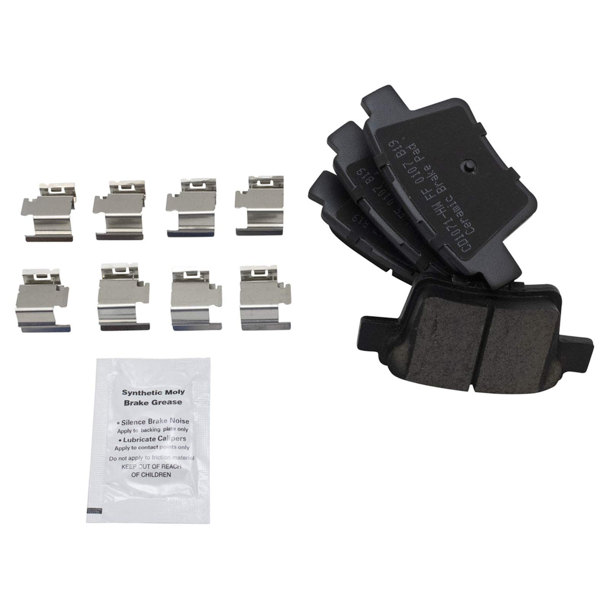 TRQ Rear Brake Pads Ceramic Compatible with 2005-2007 Ford Five Hundred Freestyle 2008-2009 Taurus Taurus X 2005-2008 Jaguar X-T