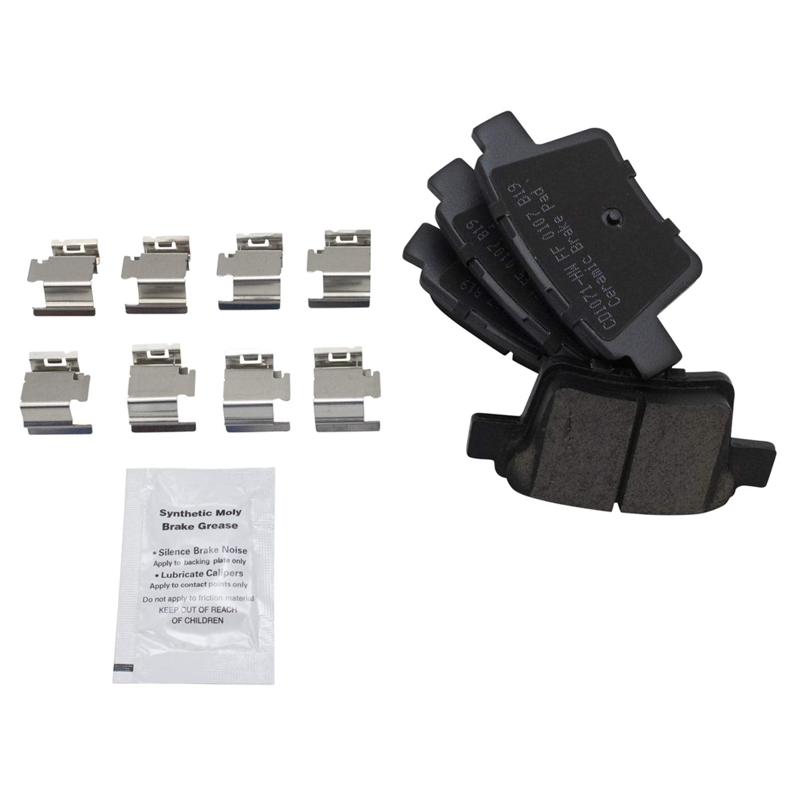 Trq Rear Brake Pad & Rotor Kit Brake Pads Brake Rotor Ceramic Compatible With 2005-2008 Jaguar X-Type