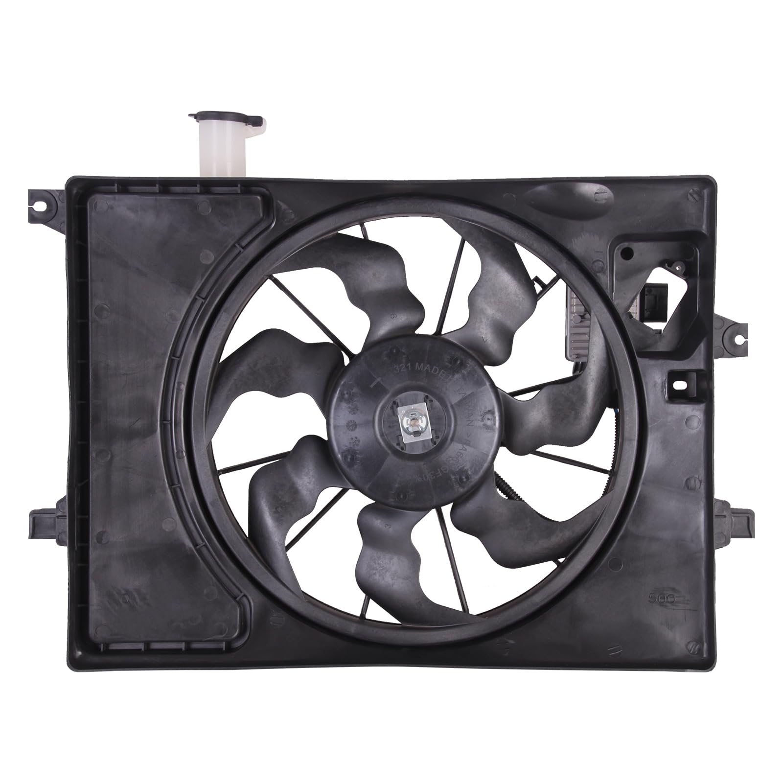 TYG Upgraded Cooling Fan Assembly for 2017-2018 Kia Forte Sedan L4/2.0 W/PWM | Racing-Level OE Replacement Engine Radiator for 2