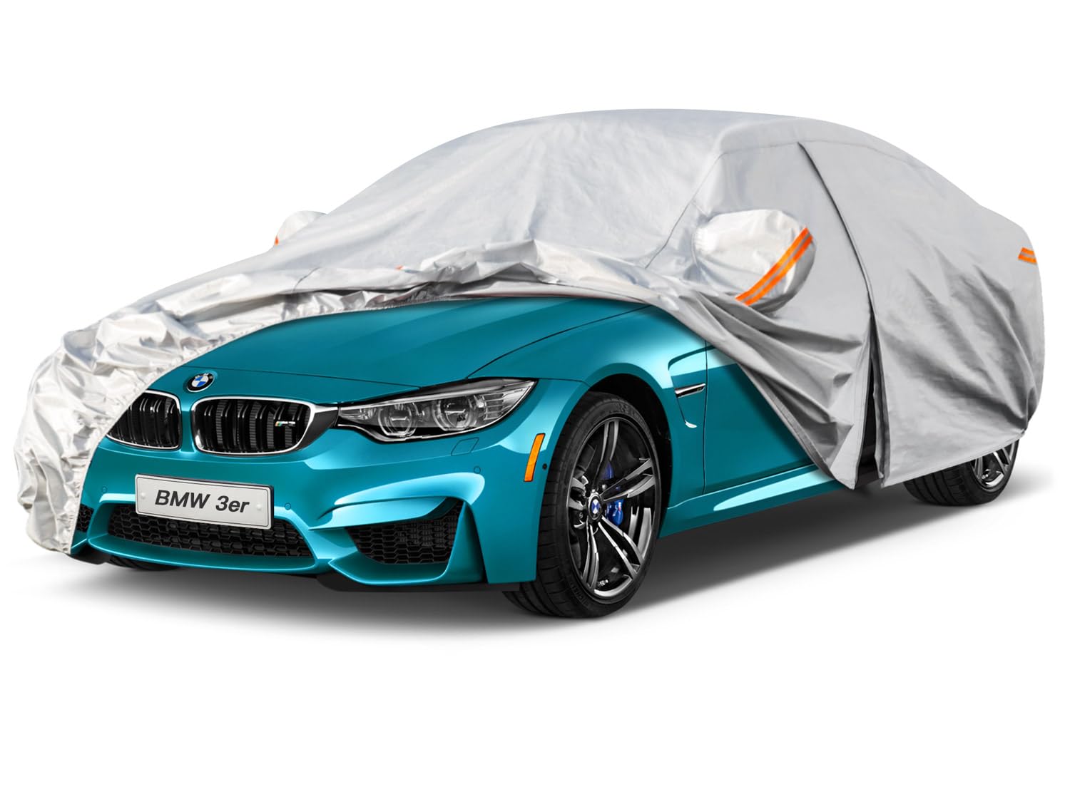 Kayme 6 Layers Car Cover Custom Fit For Bmw 3 Series 320I 325I 328I 330I 335I (2013-2024) Waterproof All Weather For Automobiles