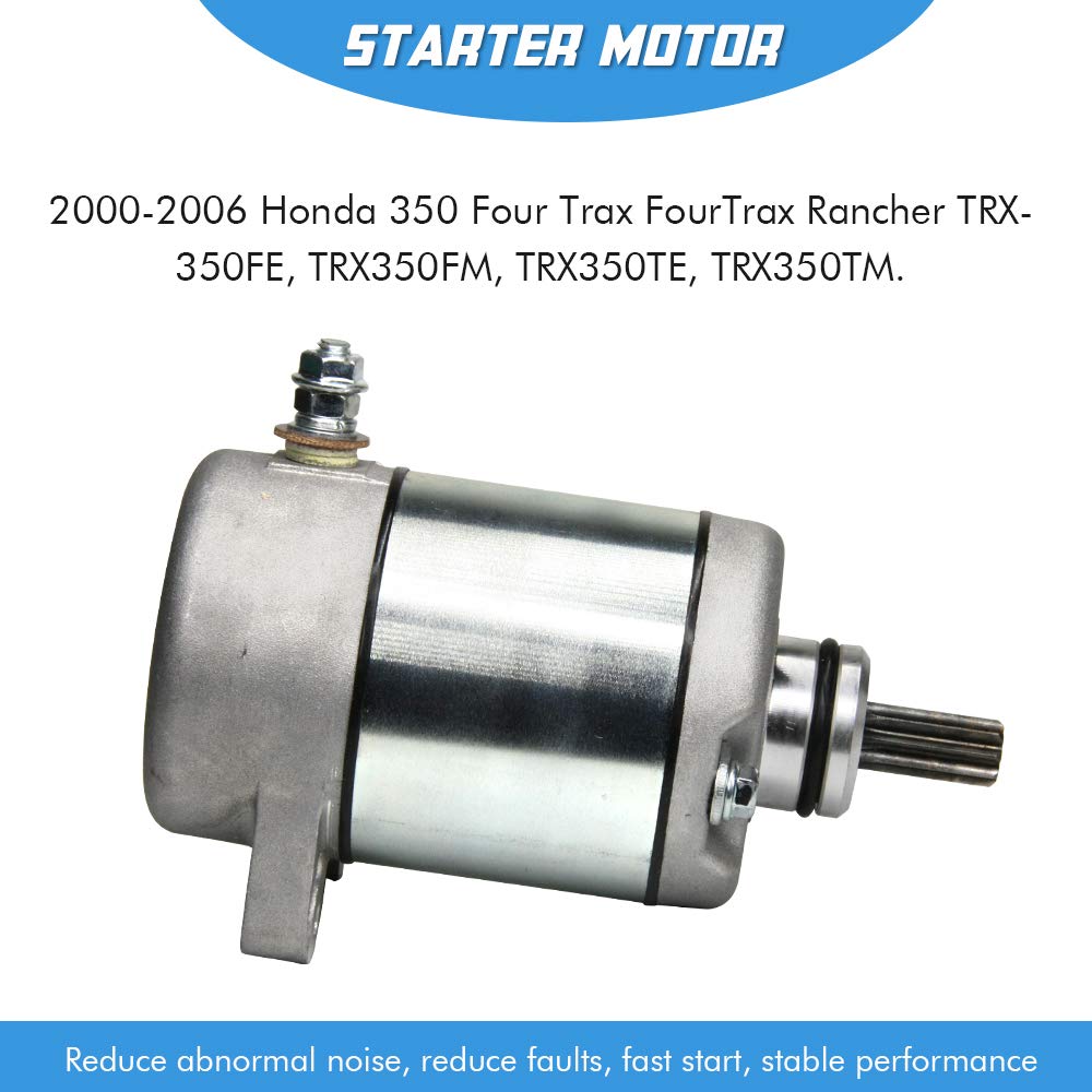 Starter Motor Replacement For Honda Trx350Fe Trx350Fm Trx350Te Trx350Tm Rancher 2000-2006 Atv Utv 410-54038 18607 Ha-116 495753 2-2764-Mt,31200-Hn5-671 31200-Hn5-A81