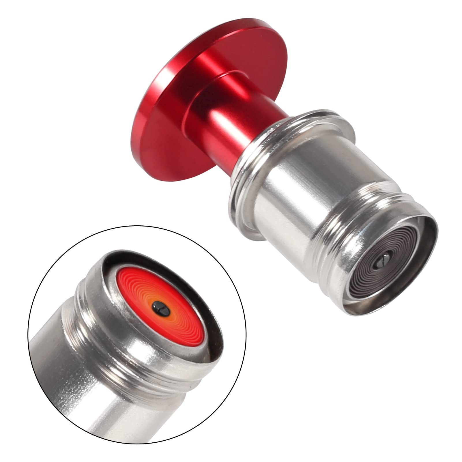 PANIC Button Car Cigarette Lighter, MELIFE Anodized Aluminum Universal 12-Volt Replacement Accessory Fits for Most Vehicles Sock