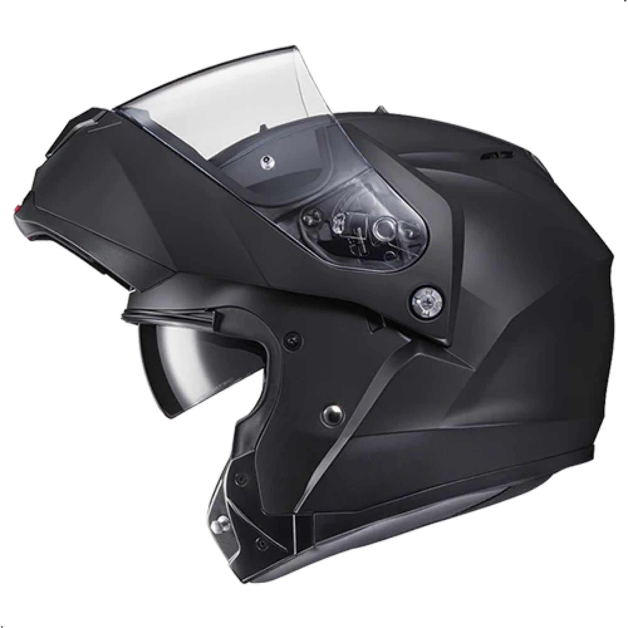 Hjc C91 Solid Modular Motorcycle Helmet With Hj-17 Pinlock Shield, Dot Approved(Semi Flat Black, Xxx-Large)