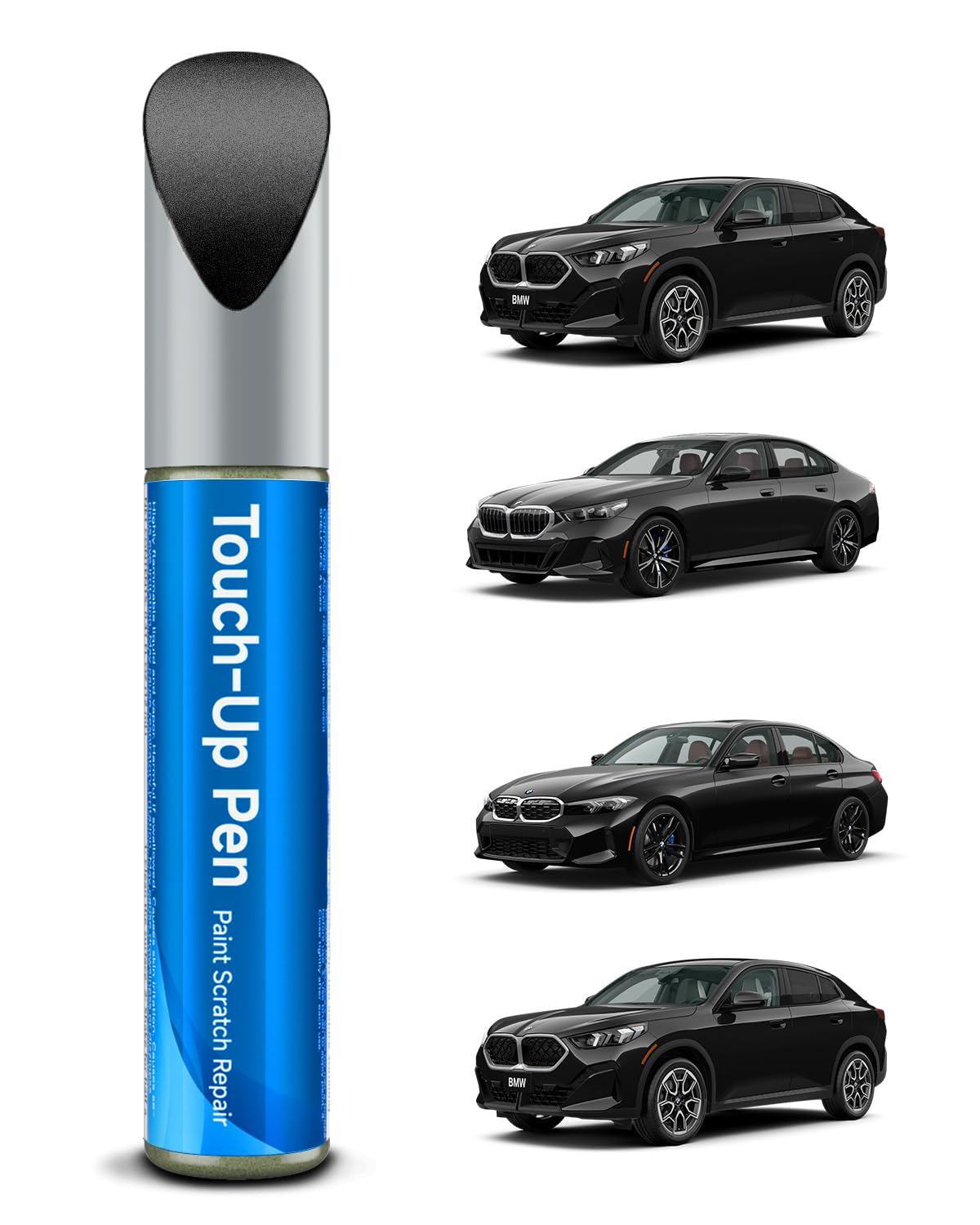 Teslaunch Touch Up Paint For Bmw, Black Sapphire(475) Exact Match Touch Up Paint Car Scratch Repair (Black Sapphire Metallic For