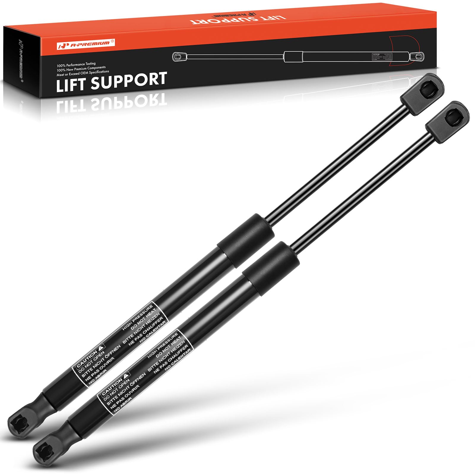 A-Premium Rear Liftgate Lift Supports Struts Shocks Compatible with Select Honda Models - Accord Crosstour 2010-2011, Crosstour 2012-2015, Hatchback - Replace# 74820TP6A01(2-PC Set)
