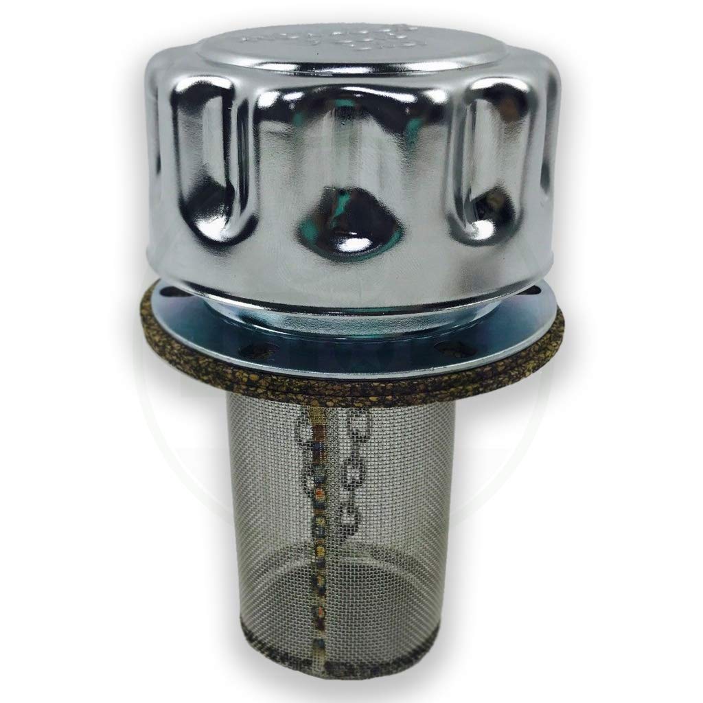 Buyers Product Hydraulic Filler-Strainer Breather Cap - 40 Micron Filtration, Model Number Tfa005715, Gray