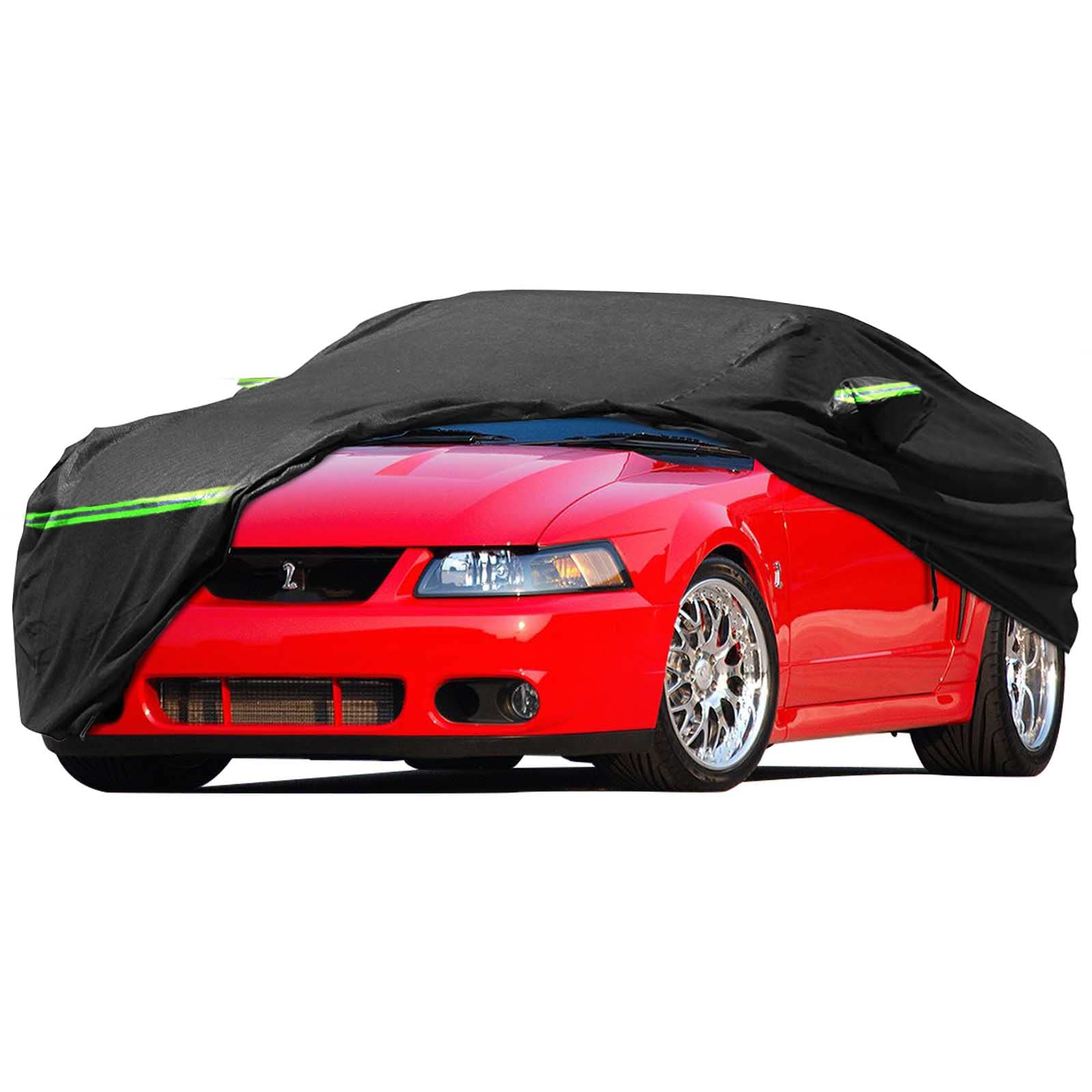 Waterproof Car Cover Replace For 1994-2004 Ford Mustang, 6 Layers All Weather Custom-Fit Mustang Full Car Covers With Zipper Doo