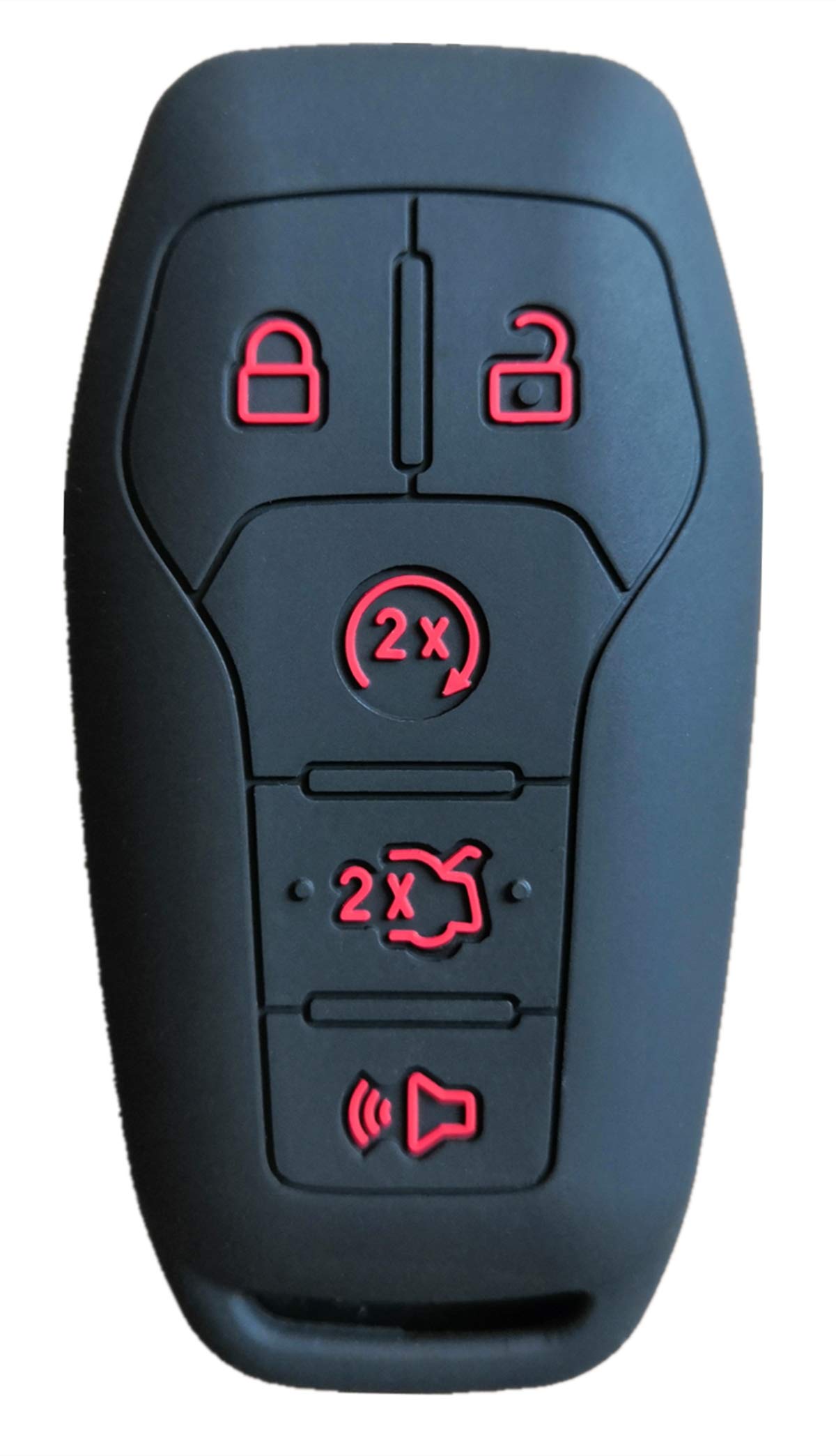 Ford Mustang Key Fob Cover: Silicone Car Remote Case Fit For Ford Mustang Fusion Exploer Edge F150 Lincoln Mkz Mkx Mkc | Black R