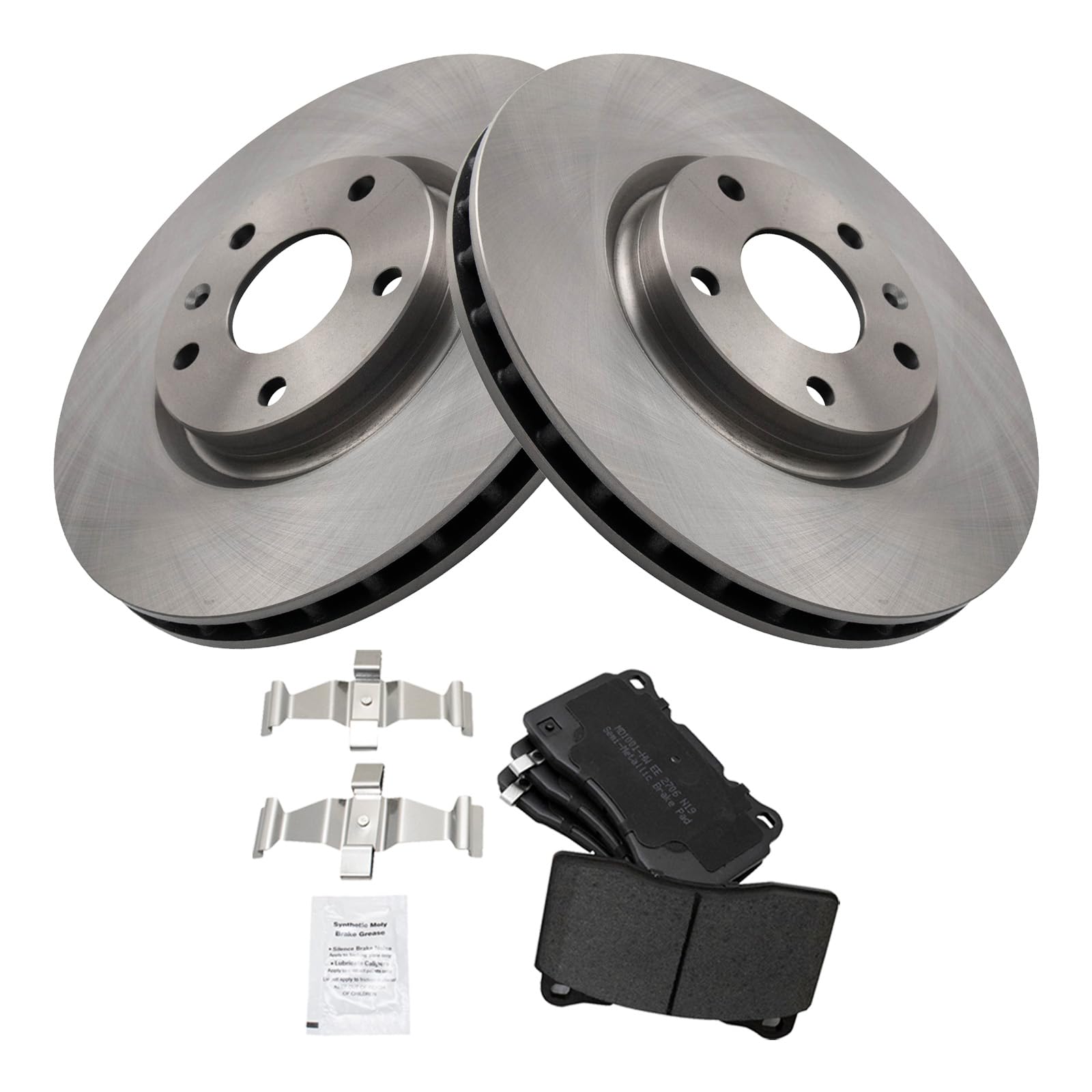 Trq Brake Pad & Rotor Kit Brake Pads Brake Rotor Semi-Metallic Compatible With 2014-2019 Chevrolet Corvette