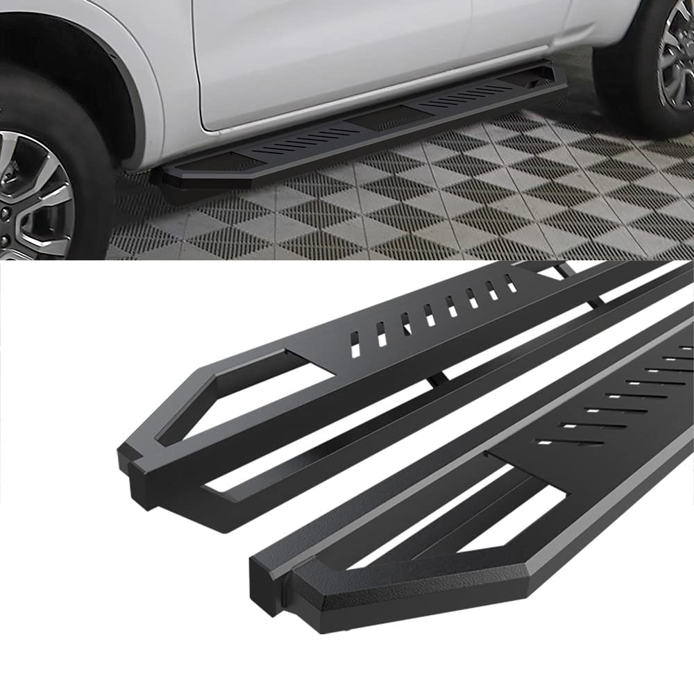 Hd Ridez Side Steps Aluminum Armor Compatible With Ford Ranger 2019-2023 Super Cab (With 2 Full Size Doors And 2 Suicide Doors) (Nerf Bar Side Steps Side Bars)
