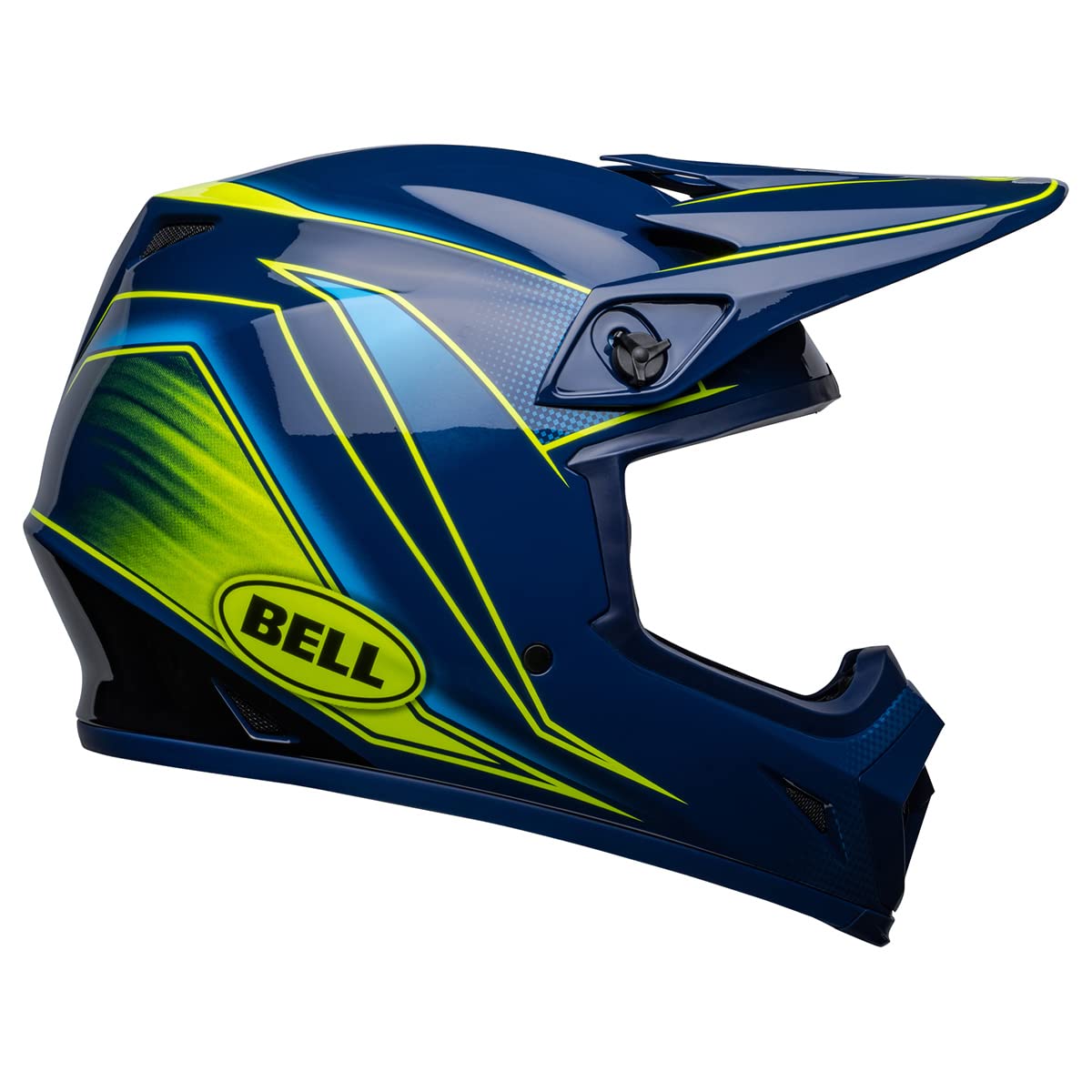 Bell MX-9 MIPS Dirt Helmet (Zone Gloss Navy/Retina - Medium)