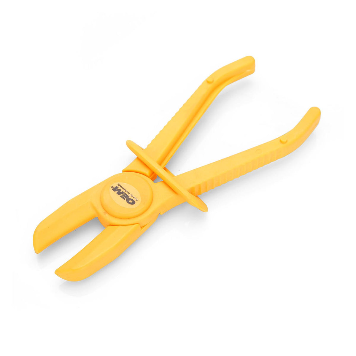 OEMTOOLS 25379 Medium Fuel Line Hose Clamps, Yellow, Non-Metallic Hose Clamp Pliers Automotive, Gas Line Pliers, Small Engine To