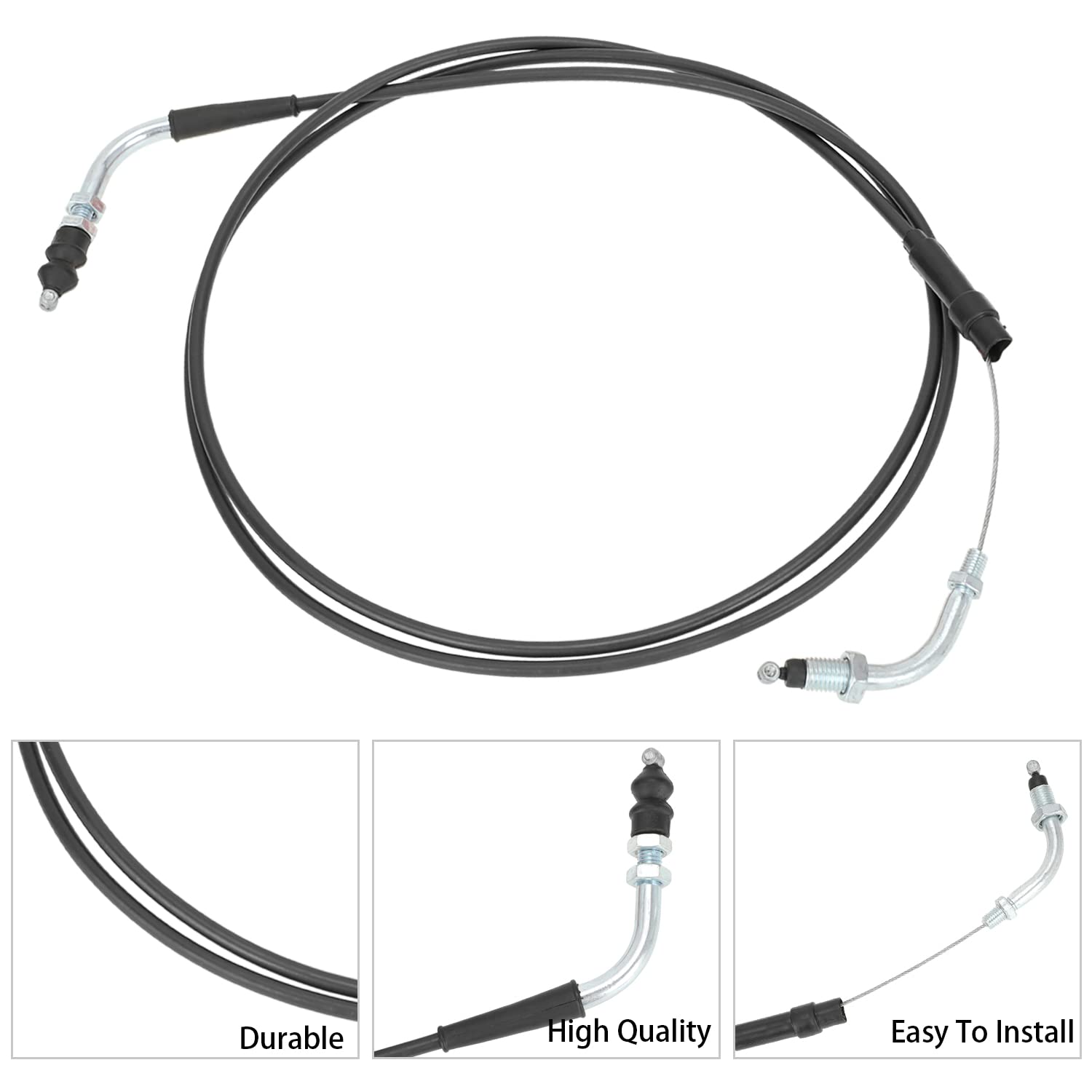 Yoxufa 78 Inch Throttle Cable For Gy6 50Cc 80Cc 90Cc 110Cc 125Cc 150Cc 139Qmb 157Qmj Scooter Tao Tao Vip Future Champion Ice Bear Jonway Roketa Wildfire Vespa Buggy Moped Atv Go Kart Motorcycle Parts