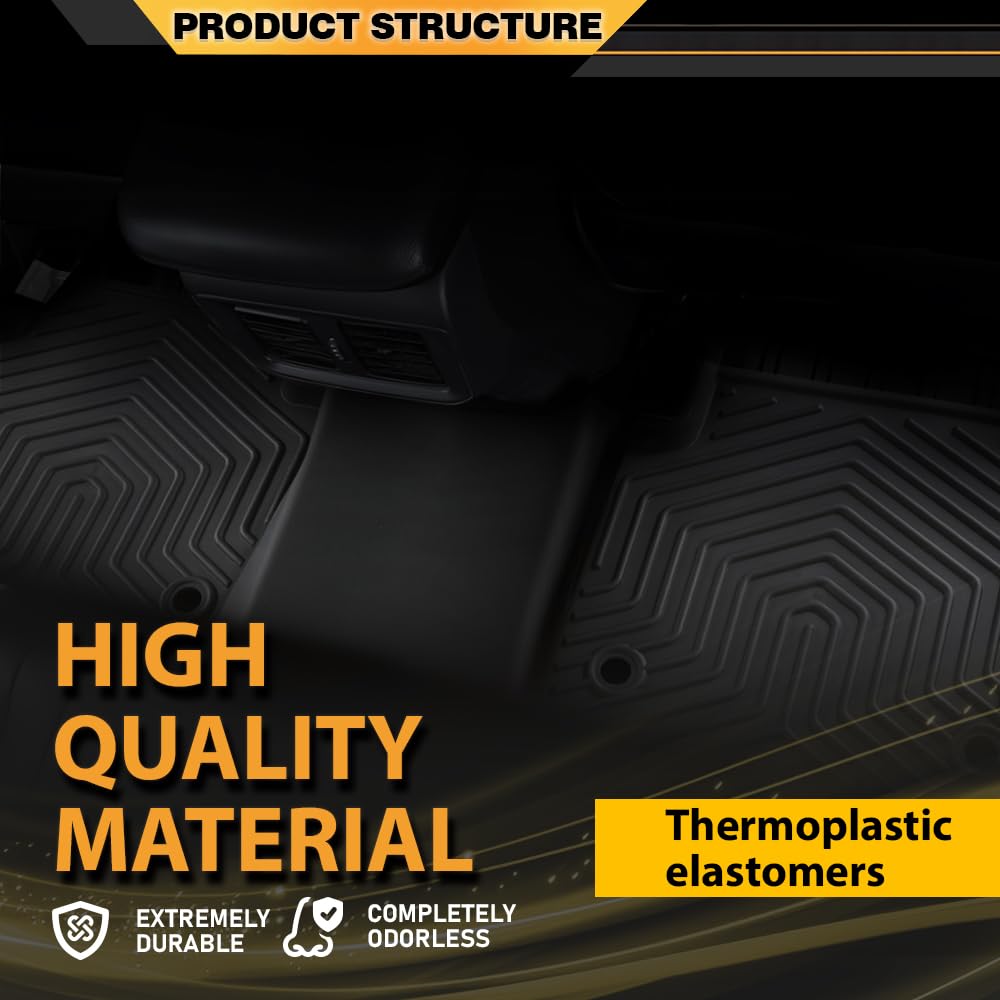 G-PLUS TPE 4PCS Floor Mats Cargo Liners Compatible with Honda CR-V CRV (Include Hybrid) 2023 2024 2025 All Weather Full Cover Pr