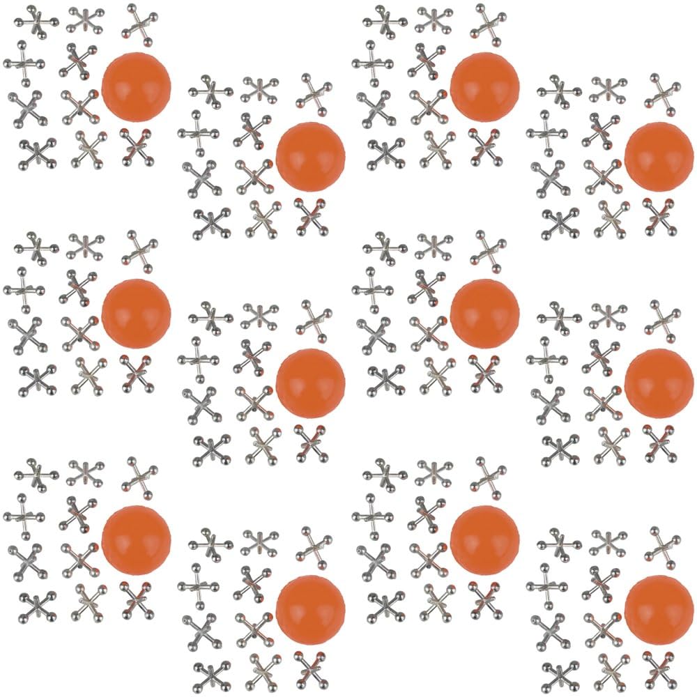 Metal Jacks With Ball - 12 Sets Per Unit