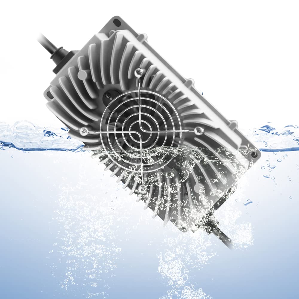 Abakoo 36V 12A Battery Charger Sb50 For Ez-Go Ezgo Txt Marathon 83-94 With Anderson Sb-50 Connector, Ip67 Waterproof