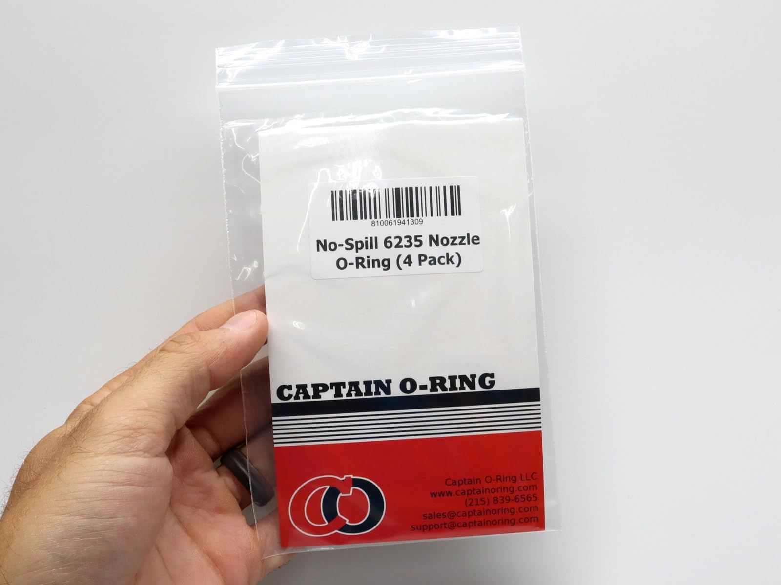 Captain O-Ring - Replacement 6235 O-Rings For No-Spill Gas Can Nozzle Assembly (4 Pack)