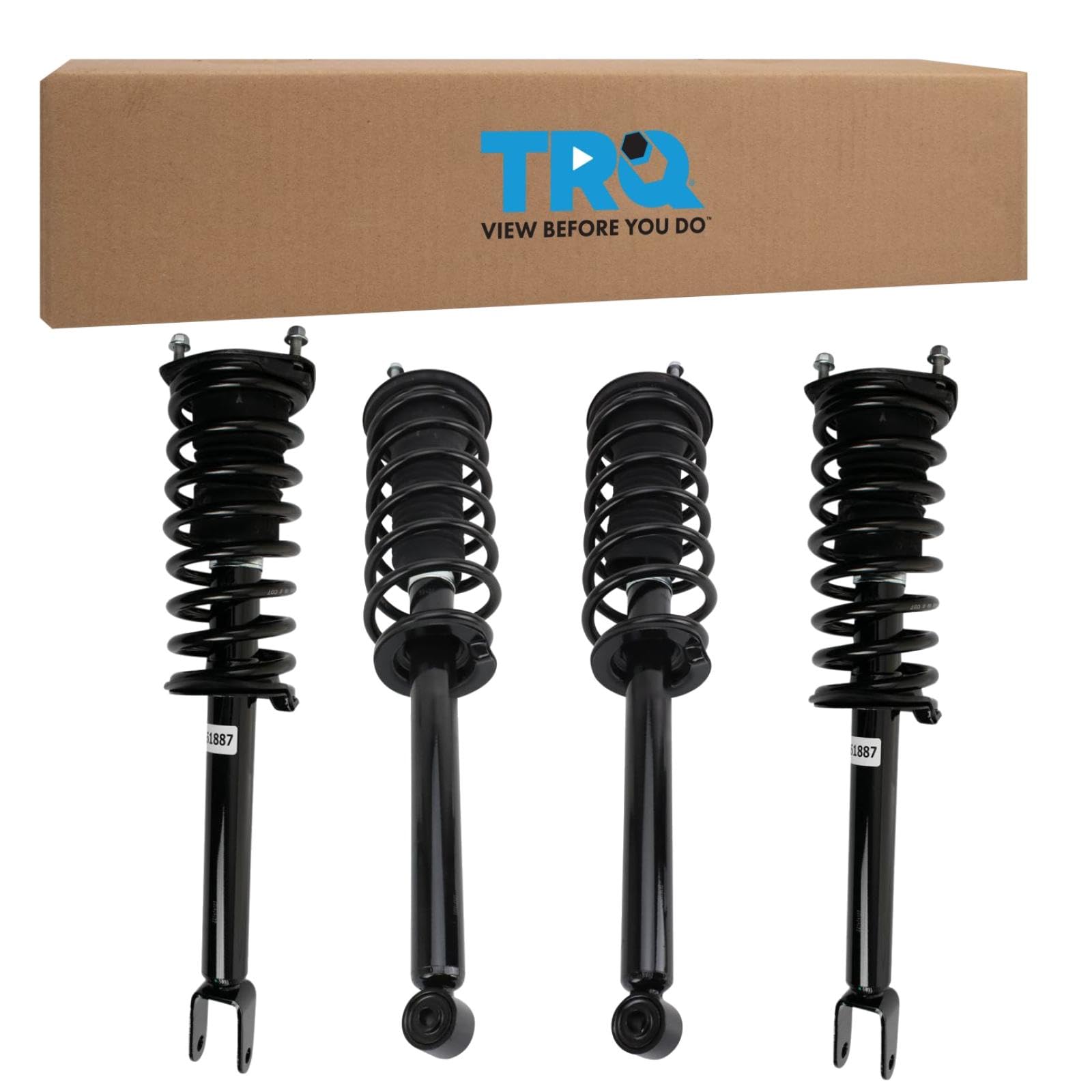 Trq Shock & Spring Assembly Set Compatible With 2007-2017 Lexus Ls460