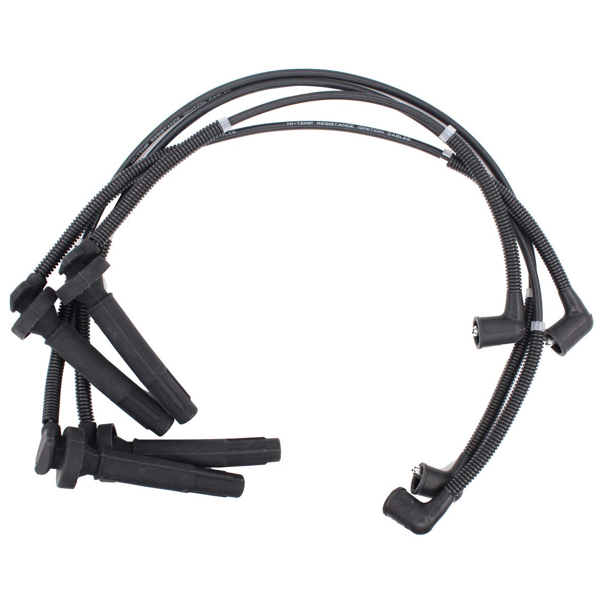 Newyall Pack Of 4 Spark Plug Wire For Subaru Legacy/Outback 2005-2009, Impreza 2005-2011, Forester 2005-2010