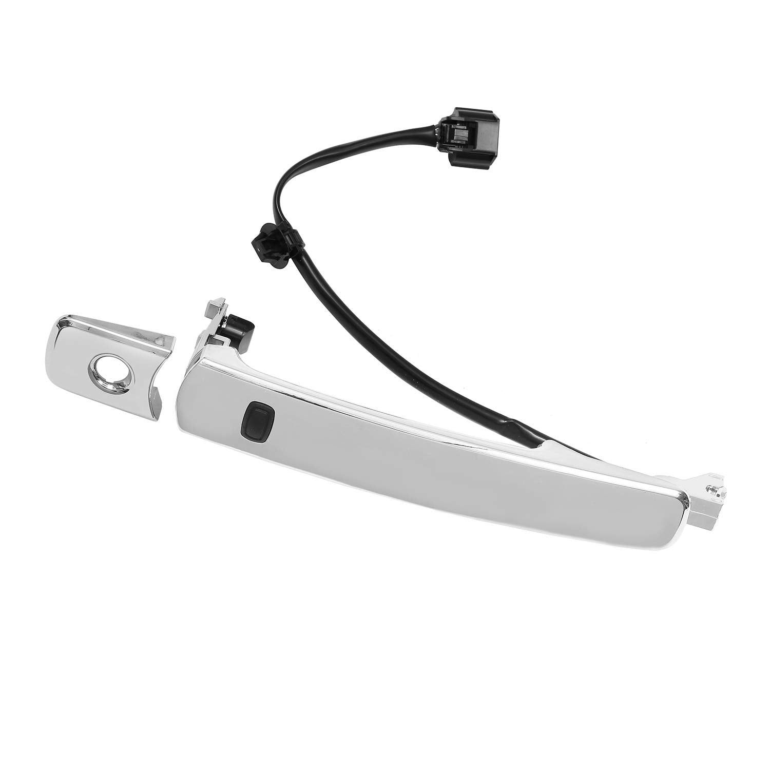 Exterior Chrome Door Handle Front Left Driver Side With Keyhole | Smart Entry Keyless | For 2010-2013 Nissan Rogue | Replaces# 8