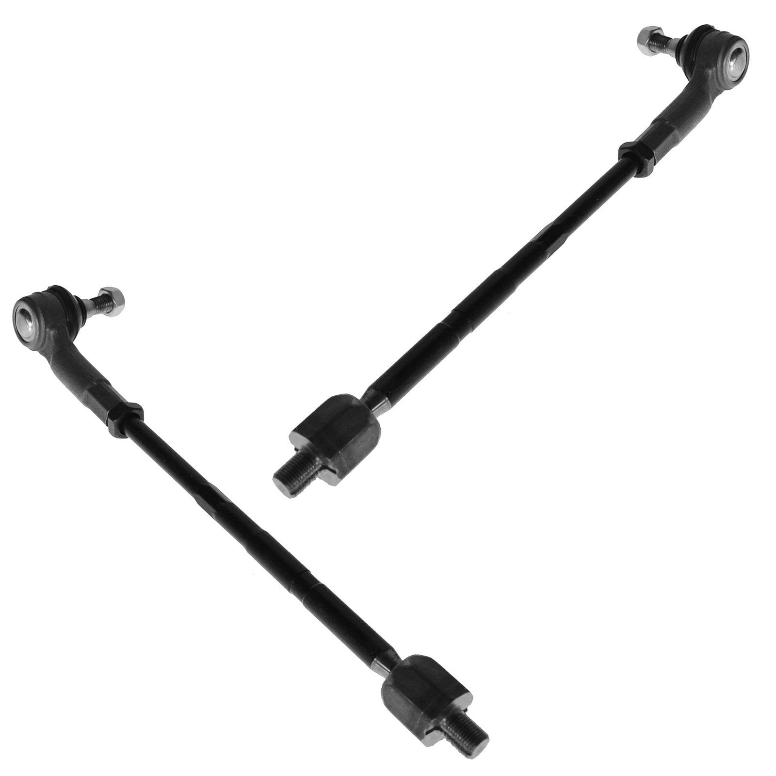 TRQ Front Inner and Outer Tie Rod Set Compatible with 1998-2010 Volkswagen Beetle 1999-2006 Golf 1999-2005 Jetta